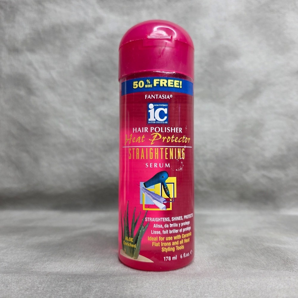 Fantasia IC Hair Polisher Heat Protector Straightening Serum 6oz
